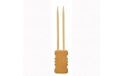 Double pique bambou "Mbola" 15 cm pour support