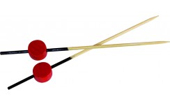 Pique Bambou noir avec décor rouge "Atami" x 25 unités