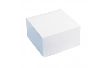 Boîte pâtissière blanche 160x160x50 mm