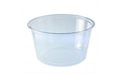 Pot rond PLA transparent - GPC400 de contenance 110 ml x 100 unités