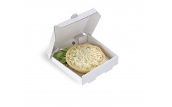 Mini boîte à pizza en carton blanc x 100 unités