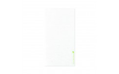 Serviette/pochette couverts blanche en fibre de bambou x 50 unités