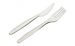 Kit couvert PLA blanc 2/1: couteau fourchette, emballage x 250 unités